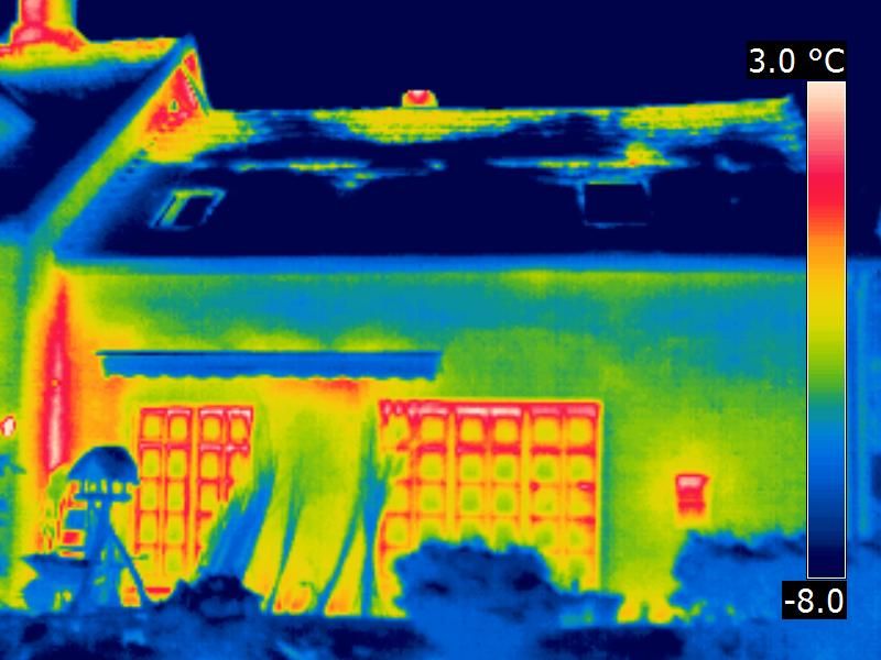 Luftströmungen im Firstbereich und an der Giebelseite