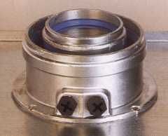 Abgasführung für Brennwertkessel mit zwei Messöffnungen (Kernstrom und Ringspalt)