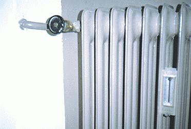 Rippenheizkörper aus Stahlguß im Heizungssystem mit hohen Heizwassertemparaturen