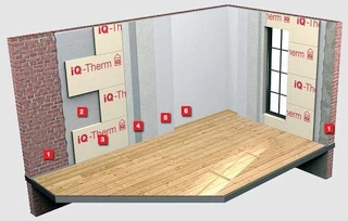 Innendämmung mit PUR-Schaumplatten, Abb.: IQ Remmers