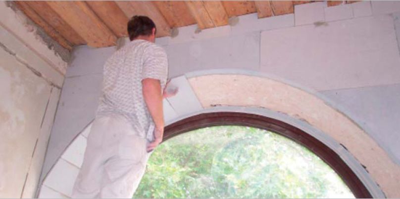 Innendämmung: Rundbogen nicht vergessen