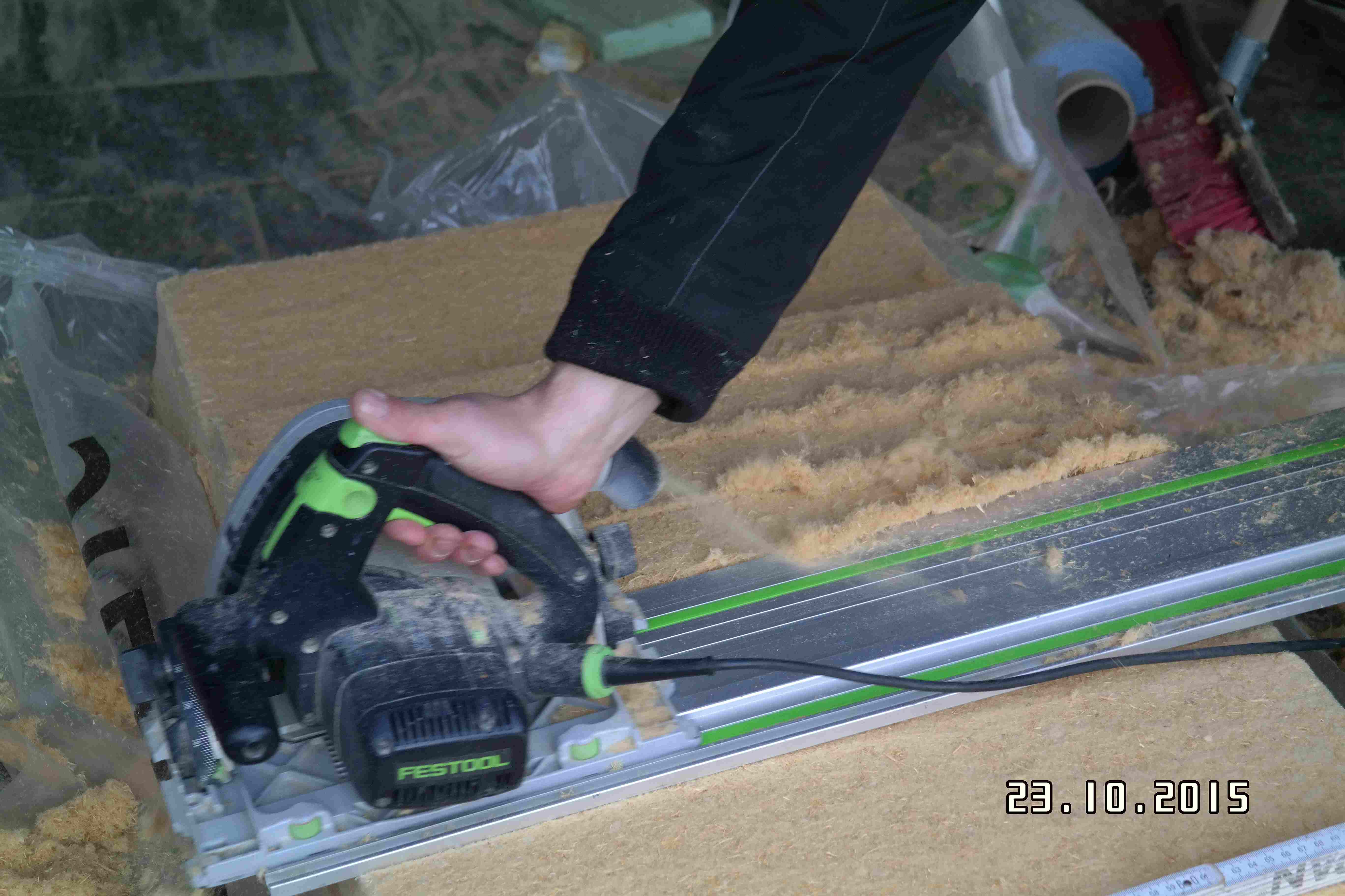 Zuschnitt von Holzweichfasermatten